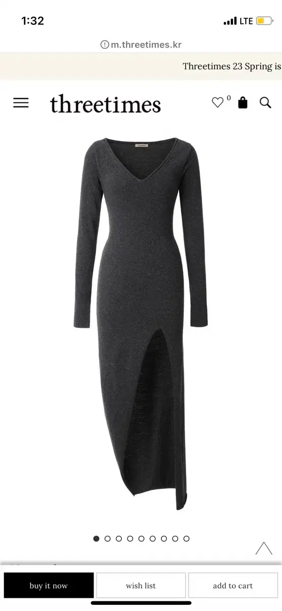 THREETIMES | 쓰리타임즈 Threetimes Organic Dreamy Dress organic